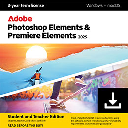 Adobe Photoshop Elements 2025 & Premiere Elements 2025 - Student and Teacher Edition